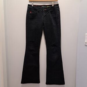 Volcom Black Easy Rider Flare Lowrise Y2K Skater Streetwear Jeans Juniors 5